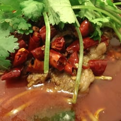 魚鍋小甜甜 - 水煮牛肉，yummy~