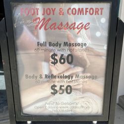 Foot Joy & Comfort Massage - Foot + Joy = Comfort