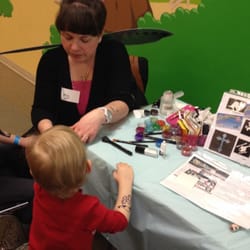 North Pointe Community Church - Winter Carnival glitter tattoos!