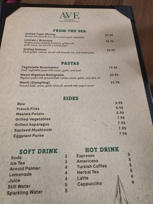 Menu photo 2 Ave Modern Mediterranean Fort Worth, TX Menu photo 2 Ave Modern Mediterranean Fort Worth, TX