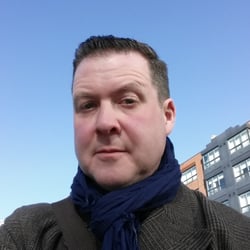 Sailor Bup's Barbershop - My own good self, post-haircut.