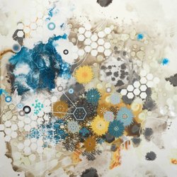 J GO Gallery - Organic Matter by Heather Patterson, 45" x 45"