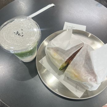 The Cakery Cafe - Black sesame matcba - Sandwiches Near Me - San Diego, California The Cakery Cafe - Black sesame matcba - Sandwiches Near Me - San Diego, California