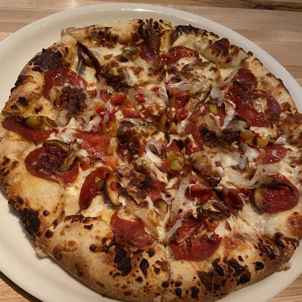 Bailiwick - Build Your Own Pizza (pepperoni, mushrooms, and onions) - Gastropubs Near Me - Las Vegas, Nevada Bailiwick - Build Your Own Pizza (pepperoni, mushrooms, and onions) - Gastropubs Near Me - Las Vegas, Nevada