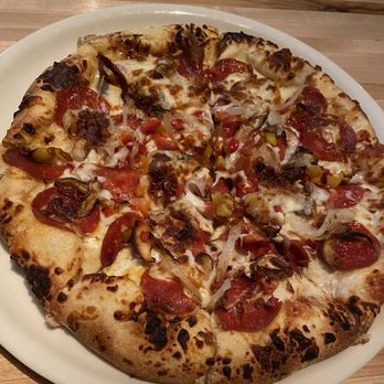 Bailiwick - Build Your Own Pizza (pepperoni, mushrooms, and onions) - Gastropubs Near Me - Las Vegas, Nevada Bailiwick - Build Your Own Pizza (pepperoni, mushrooms, and onions) - Gastropubs Near Me - Las Vegas, Nevada