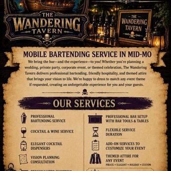 The Wandering Tavern - Bartenders Near Me - Wardsville, Missouri The Wandering Tavern - Bartenders Near Me - Wardsville, Missouri