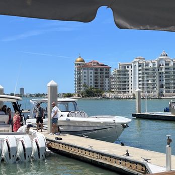 Marina Jack - The view from the coveted tables, closest to the water, April 2024 - Seafood Near Me - Sarasota, Florida Marina Jack - The view from the coveted tables, closest to the water, April 2024 - Seafood Near Me - Sarasota, Florida