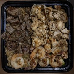 Kings Hibachi Fusion - King's Supreme Platter (NY steak, chicken, shrimp, & 1 lobster tail)