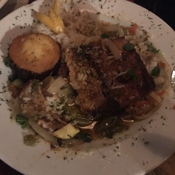 Bayou Cafe - Mahi mahi- fish is great but soaked in oil. - Seafood Near Me Bayou Cafe - Mahi mahi- fish is great but soaked in oil. - Seafood Near Me