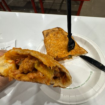 Costco - Calzone cut in half - Wholesale Stores Near Me - Austin, Texas