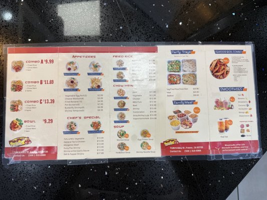 Menu photo 1 Pan Pan Wok Fresno, CA Menu photo 1 Pan Pan Wok Fresno, CA