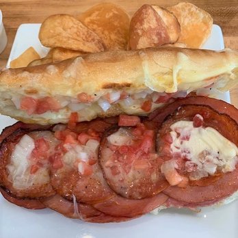 Dad's Pub & Grub - Italian hoagie with house-made chips (mayonnaise was added by us) - American Near Me - Pittsburgh, Pennsylvania Dad's Pub & Grub - Italian hoagie with house-made chips (mayonnaise was added by us) - American Near Me - Pittsburgh, Pennsylvania