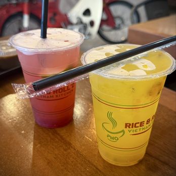 Rice & Roll’d - Passion Fruit and Strawberry Lemonade (new on the menu) - Vietnamese Near Me - Manteca, California Rice & Roll’d - Passion Fruit and Strawberry Lemonade (new on the menu) - Vietnamese Near Me - Manteca, California