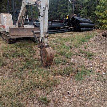 Fortner Landscapes - Preparing for large drainage job - Landscaping Near Me Fortner Landscapes - Preparing for large drainage job - Landscaping Near Me