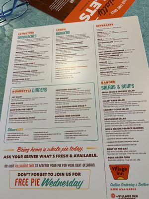 Menu photo 2 Village Inn Provo, UT