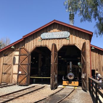 Old Poway Park - Train shed that houses a steam engine train - Landmarks & Historical Buildings Near Me - Poway, California