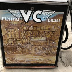 V City Mart Gas - My gawd.  Those still functioning antique pumps!