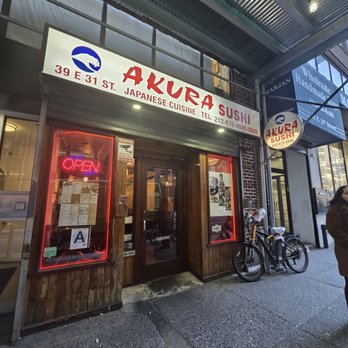 Akura Sushi - Outside the restaurant - Sushi Bars Near Me - New York, New York