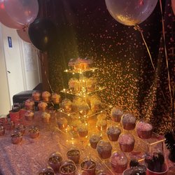 Jim's Cocktail Lounge - Dessert table set up at bar for party