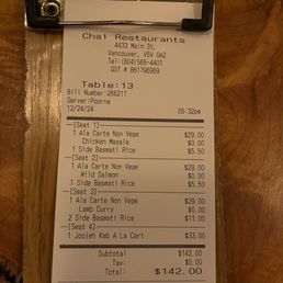 This is what ripping off a customer looks like. Print your prices on the menu!!! This is what ripping off a customer looks like. Print your prices on the menu!!!