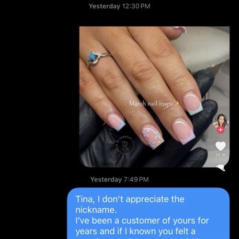 Nail Protection - The text message to Tina - Nail Salons Near Me - Anaheim, California Nail Protection - The text message to Tina - Nail Salons Near Me - Anaheim, California