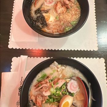 Kiiro Cuisine - Tonkotsu Black Garlic Ramen Tonkotsu Ramen with fried vegetables - Japanese Curry Near Me - Mission Viejo, California Kiiro Cuisine - Tonkotsu Black Garlic Ramen Tonkotsu Ramen with fried vegetables - Japanese Curry Near Me - Mission Viejo, California