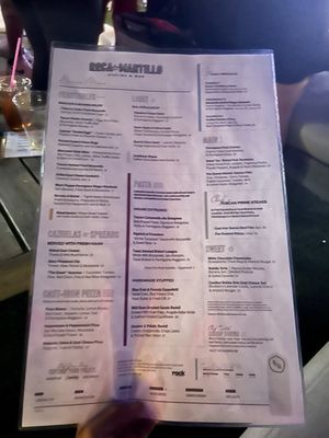 Menu photo 5 Roca & Martillo San Antonio, TX