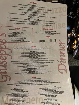 Menu photo 3 Giuseppe's Bar & Grille Henderson Henderson, NV Menu photo 3 Giuseppe's Bar & Grille Henderson Henderson, NV
