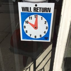 Chong's Alteration - Don't pay attention to their 9am opening hour, sometimes you'll see a sign posted like this displayed on their window.