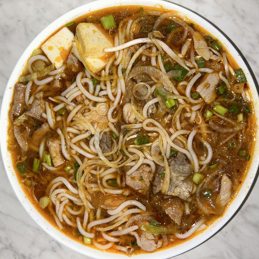 Cajun Crab & Pho - #7. Bun Bo Hue - (no fish cake) Spicy, Beef brisket, pork - Seafood Near Me - Omaha, Nebraska Cajun Crab & Pho - #7. Bun Bo Hue - (no fish cake) Spicy, Beef brisket, pork - Seafood Near Me - Omaha, Nebraska