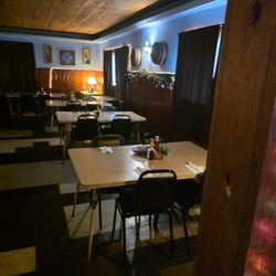 The back room of the restaurant.