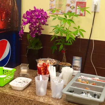 Zhang Garden - Cute chop sticks & condiment area-2016 - Chinese Near Me - Ocala, Florida Zhang Garden - Cute chop sticks & condiment area-2016 - Chinese Near Me - Ocala, Florida