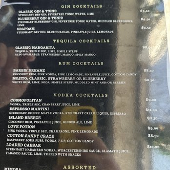 The Grind House - Cocktail's Menu - Cocktail Bars Near Me - Antigonish, Nova Scotia