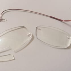 Pearle Vision - Broken lenses, high index, thin, AR coating