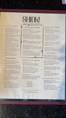 Menu photo 5 Shiok Singapore Kitchen Menlo Park, CA Menu photo 5 Shiok Singapore Kitchen Menlo Park, CA