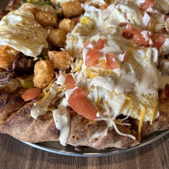 The Prairie Tavern - 1/2 chicken fried steak and 1/2 original Breakfast Pizza! Soooo delicious!!! - Pubs Near Me - Brush Prairie, Washington The Prairie Tavern - 1/2 chicken fried steak and 1/2 original Breakfast Pizza! Soooo delicious!!! - Pubs Near Me - Brush Prairie, Washington