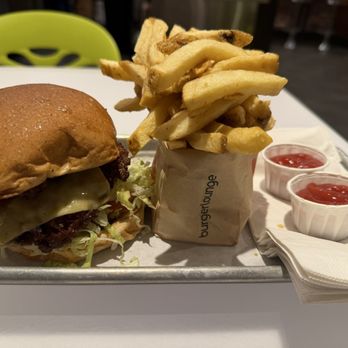 Burger Lounge - Lounge Burger, Regular Fries - Burgers Near Me - Irvine, California
