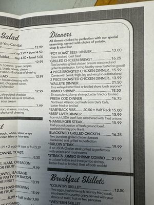 Menu photo 2 Del's Cafe Saint Charles, MN
