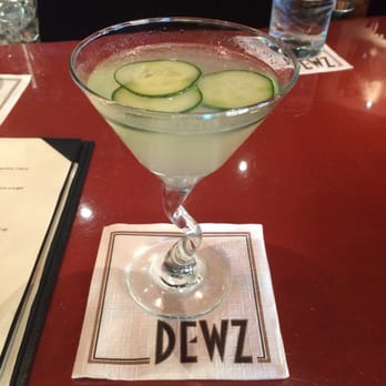 Dewz Restaurant - Cucumber martini - New American Near Me - Modesto, California