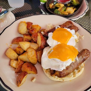 Wicked Sisters - Wicked Eggs Benny Brunch with Chicken Sausage substitute - American Near Me - Baltimore, Maryland Wicked Sisters - Wicked Eggs Benny Brunch with Chicken Sausage substitute - American Near Me - Baltimore, Maryland