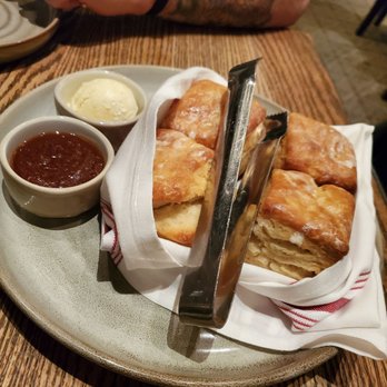 Yardbird - Buttermilk biscuits with apple butter and sweet cream butter - Southern Near Me - Las Vegas, Nevada Yardbird - Buttermilk biscuits with apple butter and sweet cream butter - Southern Near Me - Las Vegas, Nevada