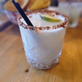Cañave - a margarita in a glass with a lime wedge - Bars Near Me - New York, New York