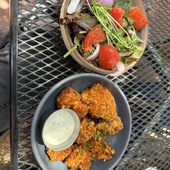 JoJo's - Buffalo Cauliflower with ranch and side salad - Bars Near Me - Tucson, Arizona JoJo's - Buffalo Cauliflower with ranch and side salad - Bars Near Me - Tucson, Arizona