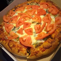 Powder Keg - Fresh Garden (aka veggie) pizza.