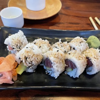 Thai Samurai - Tekkyu roll with warm gekkaikan sake - Thai Near Me - New Port Richey, Florida Thai Samurai - Tekkyu roll with warm gekkaikan sake - Thai Near Me - New Port Richey, Florida