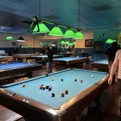 Billiards 31 aka Samwon Billiards - Corner table on a Saturday night!