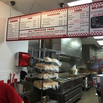 Five Guys - All of the toppings you can think to put on a burger or hotdog - Burgers Near Me - Commack, New York