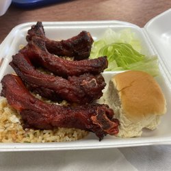 Bingo's Seafood - Chinese spare ribs and fried rice. It was even better than you might expect. Perfect flavor, and fresh to order!