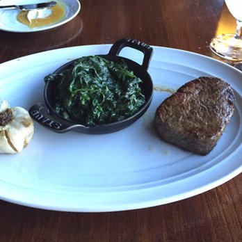 Sunset Terrace - Spinach and filet mignon - Seafood Near Me - Asheville, North Carolina