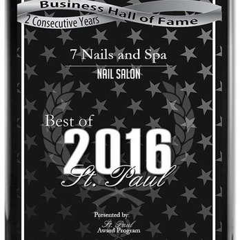 7 Nails and Spa - Congratulations to 7 nails and spa for receiving an awards for 2 Consecutive years of Best Nail salon in Saint Paul. - Nail Salons Near Me - Saint Paul, Minnesota